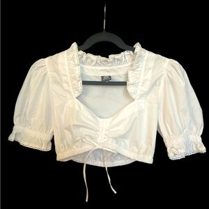 White Blouse for Oktoberfest Dirndl Dress